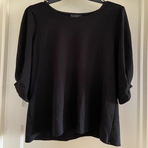 Size 18 - Eloquii Black Top - 3/4 length sleeves